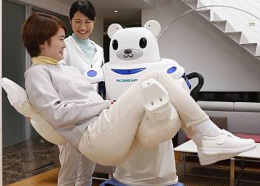 Robot Robear para ayudar a levantar pacientes o enfermos