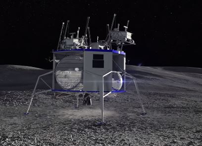 Astronautas y robots de Amazon a la Luna